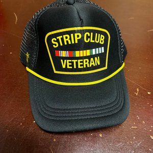 Reason Mens Black Strip Club Veteran Adjustable Snapback Trucker Hat One Size